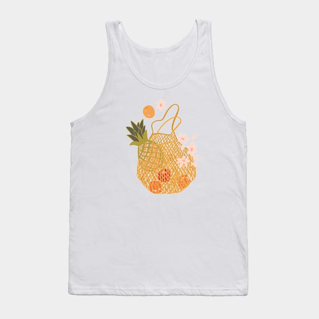 SUMMER BASKET Tank Top by Tyne Bobier Illustrations